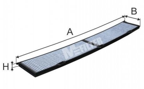 Фильтр салона BMW 1/3(E90/91/92)/X1(E84) (угольный)) M-FILTER k 9033C