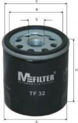 Фильтр масляный Combo (бензин) >01/Aveo/Lanos/Lacetti/OPEL M-FILTER tf 32