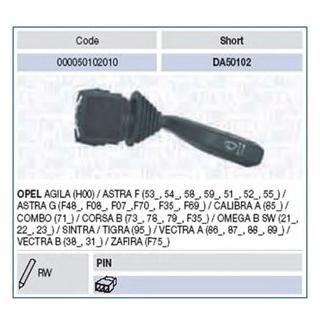 WPIER LEVER Выключатель OPEL AGILA 1.0,1.2,1.3,ASTRA F 1.4,1.6,1.7,1.8,2.0,ASTRA G 1.2,1.4,1.6,1.7,1.8,2.0,2.2,CALIBRA A 2.0 [] Opel Vectra, Astra, Corsa, Omega, Combo, Audi A4, Opel Zafira MAGNETI MARELLI 000050102010
