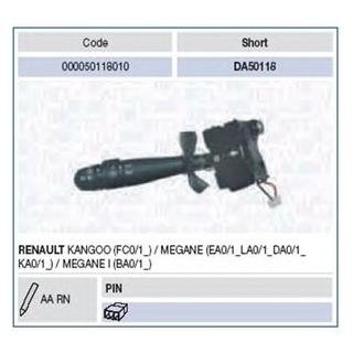 Купить Переключатель подрулевой RENAULT KANGOO Renault Megane, Kangoo MAGNETI MARELLI 000050118010 (фото1) подбор по VIN коду, цена 2777 грн.