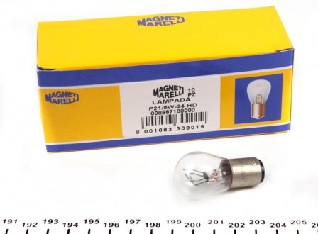 Купить Автомобильная лампа MAGNETI MARELLI 008567100000 (фото1) подбор по VIN коду, цена 26 грн.