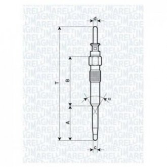 BMW свеча накала E46,E90,E60,E65,E83 MAGNETI MARELLI 062900039304