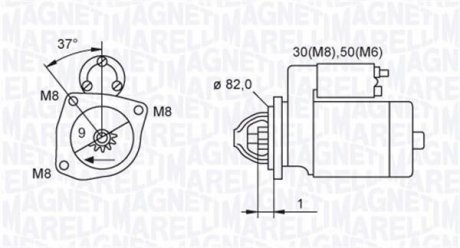 CITROEN стартер Jumper 02- Fiat Ducato, Peugeot Boxer, Citroen Jumper MAGNETI MARELLI 063721389010