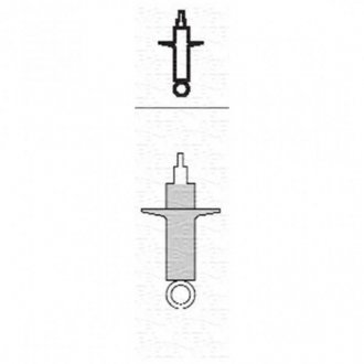 Купити Амортизатор (задній) VW Golf II/III/IV -02 Volkswagen Golf, Jetta, Corrado, Vento, Seat Toledo MAGNETI MARELLI 1416G (фото1) підбір по VIN коду, ціна 1137 грн.