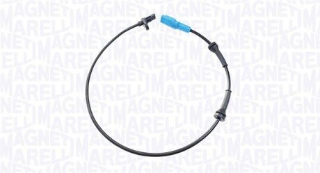 CITROEN Датчик ABS задній. C3 II, DS3 MAGNETI MARELLI 172100153010