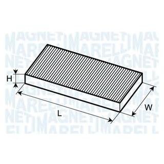 VW Фільтр салону Passat 96-Audi 80, A4 MAGNETI MARELLI 350203061050