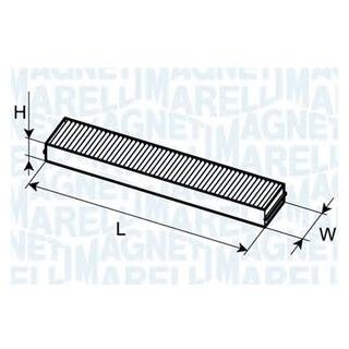 Фільтр салону FORD MONDEO 1993- [] MAGNETI MARELLI 350203061070