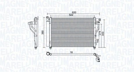 Купить HYUNDAI Радиатор кондиционера Elantra,i30,Kia Ceed 06- Hyundai Accent MAGNETI MARELLI 350203957000 (фото1) подбор по VIN коду, цена 3742 грн.