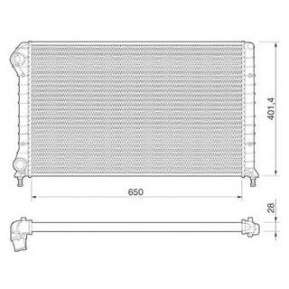Радіатор FIAT DOBLO 1.2, 1.4 MAGNETI MARELLI 350213179000