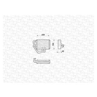 HEATER радіатор FIAT NUOVA PUNTO [] MAGNETI MARELLI 350218065000