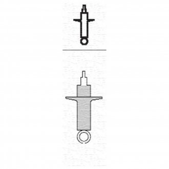 Амортизатор газовый задний VW PASSAT (88-) Volkswagen Passat MAGNETI MARELLI 351424070000