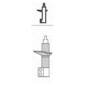 Амортизатор передн Лів OPEL ASTRA H, ASTRA H CLASSIC, ASTRA H GTC, ASTRA H/KOMBI, ZAFIRA B, ZAFIRA B/MINIVAN 1.2-2.2 01.04- MAGNETI MARELLI 352114070200