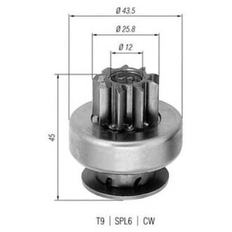 Купить Бендикс MAGNETI MARELLI 940113020237 (фото1) подбор по VIN коду, цена 363 грн.