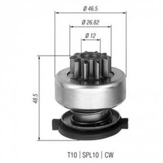 Купити Бендікс (z=10) FORD 1,2-1,6i: Fiesta, Focus 95- [] MAGNETI MARELLI 940113020309 (фото1) підбір по VIN коду, ціна 486 грн.