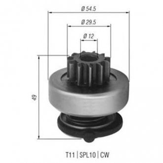 Бендикс стартера MAGNETI MARELLI 940113020352