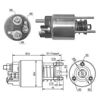 Втягивающее реле FORD Fiesta -02 - [] MAGNETI MARELLI 940113050016