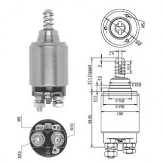 Купити Втягуюче реле стартера OPEL KHD CASE STEYR [] MAGNETI MARELLI 940113050252 (фото1) підбір по VIN коду, ціна 1307 грн.