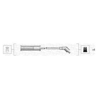 RENAULT К-т проводів запалювання Logan, Sandero, MCV, Kangoo 1.4/1.6 04- MAGNETI MARELLI 941318111002