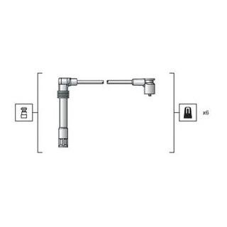 К-т проводів запалювання Audi A4, A6, A8, Volkswagen Passat, Skoda Superb MAGNETI MARELLI 941318111162