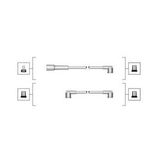 Проводи запалювання Skoda Favorit 1.3 92-02 (к-кт) (високовольтні) (MSQ0060) MAGNETI MARELLI 941319170060