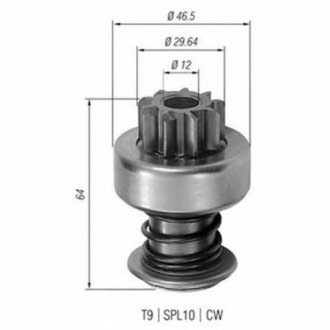 Бендикс (z=9) BMW E21/E24/E28/E30, FORD Transit [940113020098] MAGNETI MARELLI amb0098