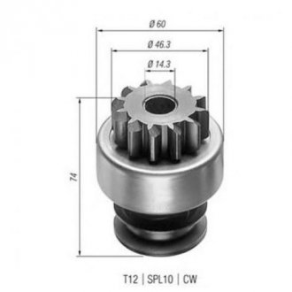 Купить Бендикс MAGNETI MARELLI amb0150 (фото1) подбор по VIN коду, цена 791 грн.