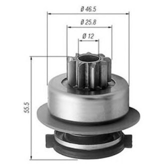 Бендикс (z=9) Audi 1,6/1,8 VW 1,6-2,0 SKODA 1,6 [940113020256] MAGNETI MARELLI amb0256