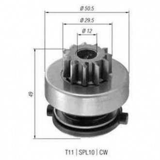 Купити Бендікс (z=11) RENAULT 1,9D:Clio, Kangoo, Megane, Trafic [940113020366] MAGNETI MARELLI amb0366 (фото1) підбір по VIN коду, ціна 511 грн.