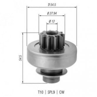 Купити Бендікс CITROEN PEUGEOT ROVER TATRA [940113020379] MAGNETI MARELLI amb0379 (фото1) підбір по VIN коду, ціна 604 грн.