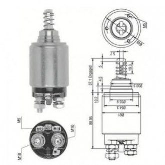 Купить Втягивающее реле стартера OPEL KHD CASE STEYR [940113050252] MAGNETI MARELLI ame0252 (фото1) подбор по VIN коду, цена 1307 грн.