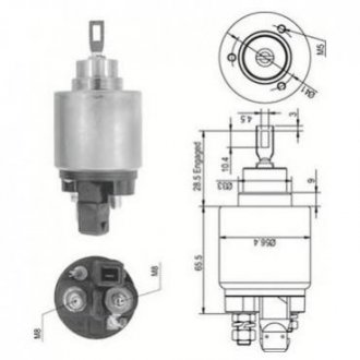 Тяговое реле, стартер AUDI SEAT Volkswagen Polo, Golf, Jetta, Passat, Vento, Seat Toledo, Ibiza, Cordoba, Ford Galaxy, Volkswagen Transporter, Audi A3 MAGNETI MARELLI ame0343