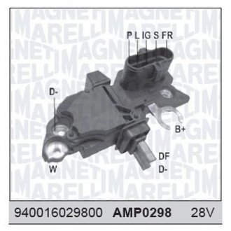 Реле-регулятор генератора (28V) DAF DB MAGNETI MARELLI amp0298