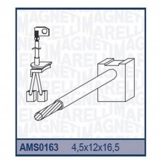 Ремкомплект (щетки) стартера MITSUBISHI [940113190163] MAGNETI MARELLI ams0163