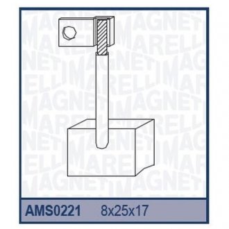 Ремкомплект (щетки) стартера MERCEDES 302 [940113410221] MAGNETI MARELLI ams0221