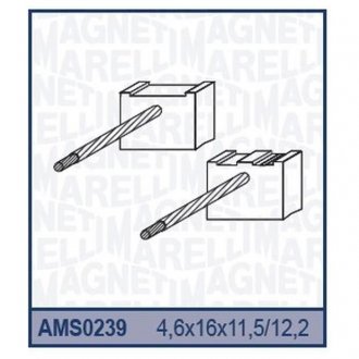 Ремкомплект (щетки) стартера BOSCH TYPE STARTER [940113590239] MAGNETI MARELLI ams0239