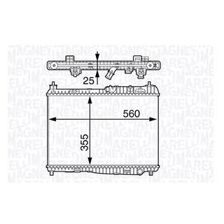 FORD Радиатор охлаждения B-Max,Fiesta VI 1.25/1.4 08- MAGNETI MARELLI bm1421