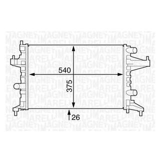 Купить Радиатор OPEL CORSA C (F08, F68) 1,0 00-09-01 - Opel Corsa, Combo MAGNETI MARELLI bm829 (фото1) подбор по VIN коду, цена 1832 грн.