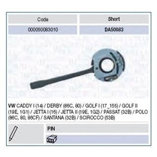 Выключатель VOLKSWAGEN CADDY-GOLF (I-II)-PASSAT-POLO [000050083010] MAGNETI MARELLI da50083