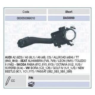 Купить VW Переключатель света SHARAN 1 9-2 8 97- Audi A6, Ford Galaxy, Volkswagen Passat, Audi A3, Skoda Octavia, Volkswagen Golf, Audi TT, Volkswagen Bora, Seat Toledo, Leon, Audi A2 MAGNETI MARELLI da50099 (фото1) подбор по VIN коду, цена 1331 грн.