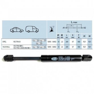 Купить Амортизатор багажника Opel Vectra MAGNETI MARELLI gs0084 (фото1) подбор по VIN коду, цена 501 грн.