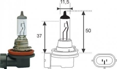 55W Автомобільна лампа MAGNETI MARELLI h11 12V