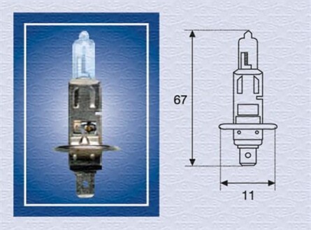 Купить Лампа H1 MAGNETI MARELLI h112 (фото1) подбор по VIN коду, цена 44 грн.