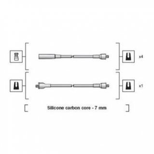 Високовольтові провода LADA 2104-2107 1.2 -1.3-1.6 MAGNETI MARELLI msk1230