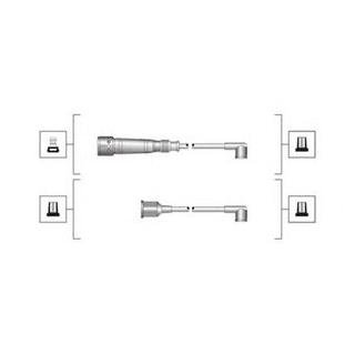 Комплект высоковольтных проводов VW Golf III 1,8-2,0 MAGNETI MARELLI msq0017