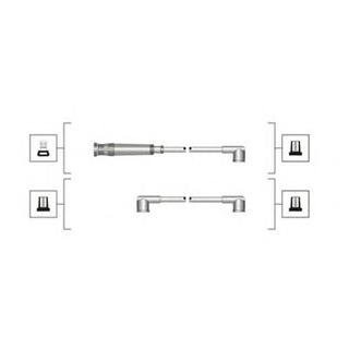 Комплект высоковольтных проводов EQ BMW 316I, 318I [941319170050] BMW E21, E30, E36, E12, E28, E34, E46 MAGNETI MARELLI msq0050