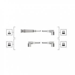 Провода высокого напряжения (5шт) BMW E36 1,6/1,8 BMW E36 MAGNETI MARELLI msq0052