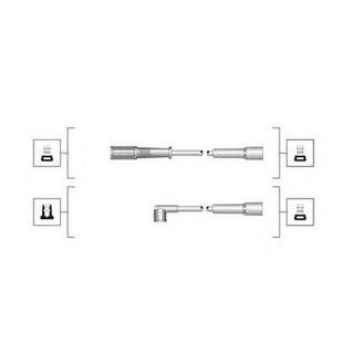 Комплект высоковольтных проводов EQ FIAT UNO 45, 45 FIRE OD 85 [941319170066] Fiat Uno MAGNETI MARELLI msq0066