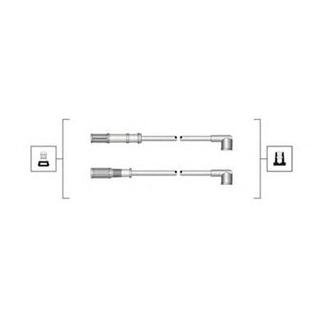 Комплект высоковольтных проводов EQ FIAT, LANCIA [941319170068] Fiat Punto, Doblo, Panda MAGNETI MARELLI msq0068