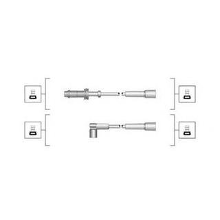 Купить Комплект высоковольтных проводов EQ CITROEN AX [941319170069] Peugeot 405 MAGNETI MARELLI msq0069 (фото1) подбор по VIN коду, цена 631 грн.