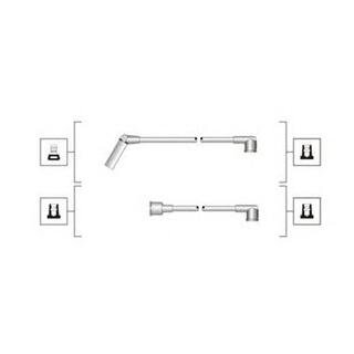 HYUNDAI К-т високовольтних проводів EQ PONY 89-, H-1 97-, H100 93- MAGNETI MARELLI msq0091